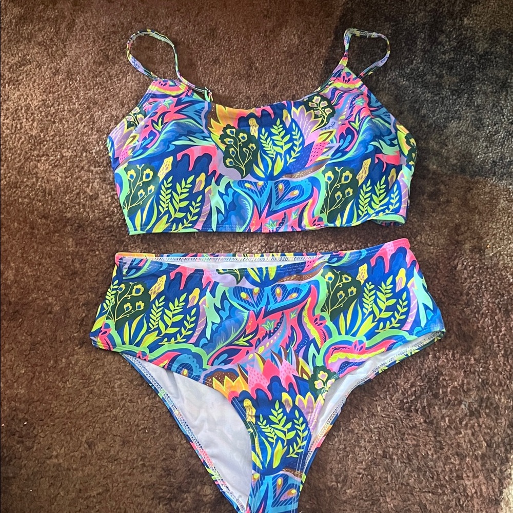 Cupshe Multicolor Floral Bikini Set
